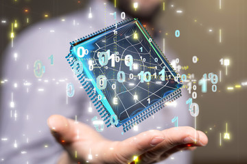 data code binary concept