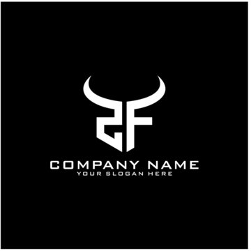 Letter ZF logo icon design template elements