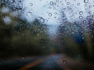 rain drops on window