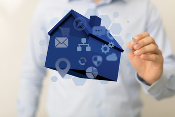 using futuristic interface of smart home automation iot