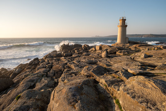 Faro En La Costa Da Morte, A Coruña Galicia