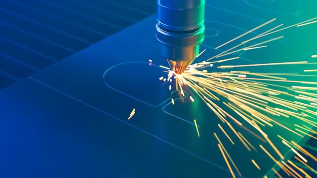 Highly precise cnc plasma machine cutting small elements out of sheet metal 4KHD