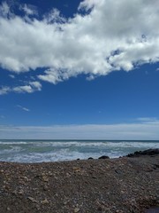 maravillosa vista de la playa