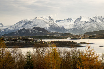 Alesund in Norwegen im November