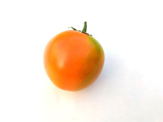 fresh organic tamotoes isolated on white background