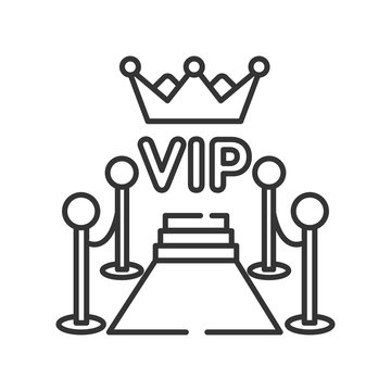 recommend clip art: Red carpet line black icon. Ceremonial vip event. Sign for web page, mobile app, button, logo. Vector isolated button. Editable stroke.
