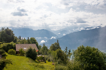 Fototapeta na wymiar Landscape in the Alps, Interlaken Switzerland
