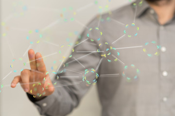 teamwork - Stack of hands showing unity and teamwork .