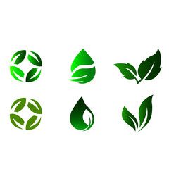 Eco green icon vector - illustration