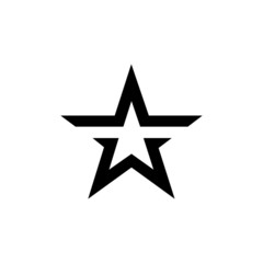 Star icon vector - illustration