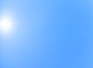 青空　太陽　背景素材