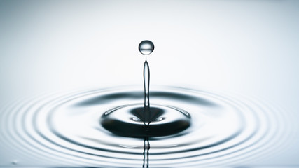 Macro shot of a water drop collision. abstract  water splash
