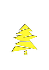 Christmas tree illustration. クリスマスツリーのイラスト