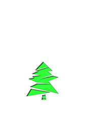 Christmas tree illustration. クリスマスツリーのイラスト