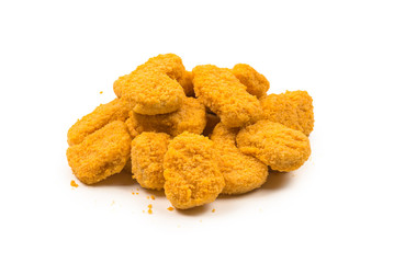 Nuggets isolated on a white background.