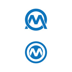 M Letter Logo Template