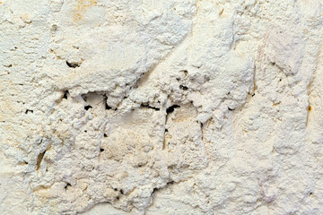 Rough old white wall with cracks for a background