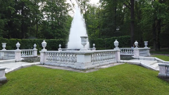 One of the many fountains of Peterhof.