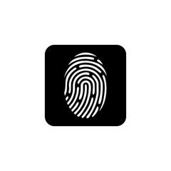 fingerprint icon vector design symbol