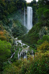 Marmore Waterfalls in autumn, Valnerina, Terni, Umbria, Italia