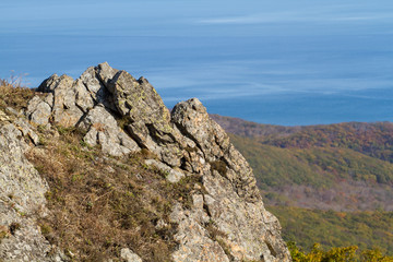 rocks and blue sky