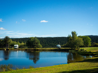 Aire by the lake at Védrines Saint Loup, France