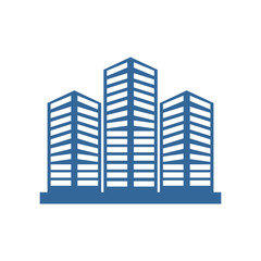 Fototapeta premium buildings icon vector design symbol