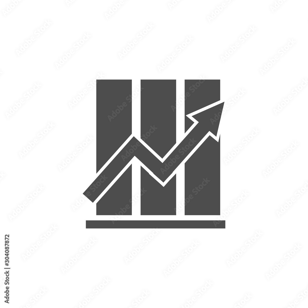 Poster diagram and graphics icon vector design symbol