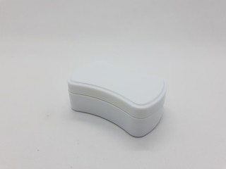 Clean Modern and Compact Shoe Polish Brush Design Packaging for Cleaning Stuff in White Isolated Background