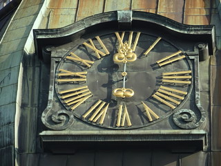 detail of clock in prague