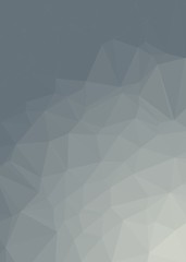 Obraz premium gray Color Abstract trianglify Generative Art background illustration