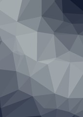 gray Color Abstract trianglify Generative Art background illustration