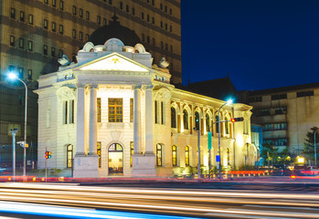 Fototapeta premium Facade view of Taichung Shiyakusho in taichung city