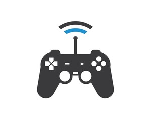 video game controller logo icon vector illustration