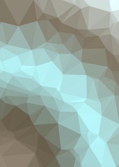 Rainbow Color Abstract trianglify Generative Art background illustration