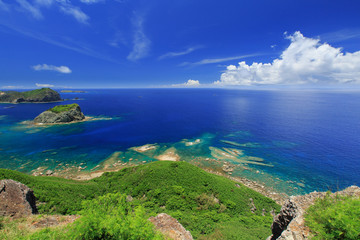 小笠原のウェザーステーション展望台からの眺望