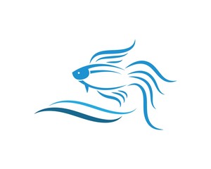 betta fish icon vector illustration design