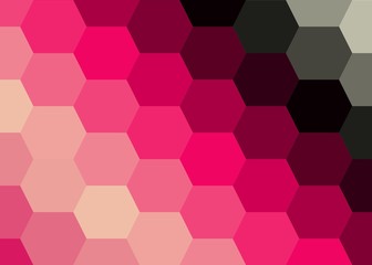 hotpink Color Abstract trianglify Generative Art background illustration