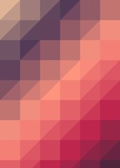 Obraz premium hotpink Color Abstract trianglify Generative Art background illustration