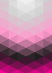 Obraz premium hotpink Color Abstract trianglify Generative Art background illustration