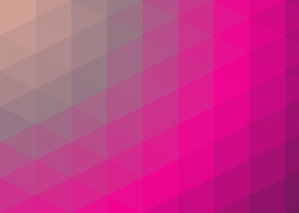 Obraz premium hotpink Color Abstract trianglify Generative Art background illustration