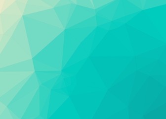 Obraz premium Ocean Color Abstract trianglify Generative Art background illustration
