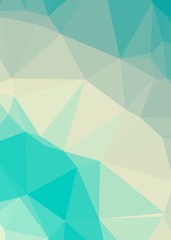 Ocean Color Abstract trianglify Generative Art background illustration