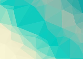 Ocean Color Abstract trianglify Generative Art background illustration