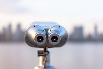 telescope in city