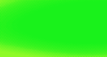 Bright green and yellow pop art retro background with halftone in comic style for sale, vector illustration eps10