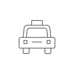 Taxi, airport, car. Icon illustration isolated sign symbol - icon