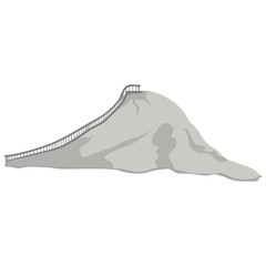 Isolated guatape mountain from Colombia - Vector illustration