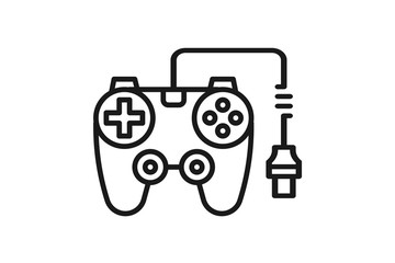 Joystick icon vector 