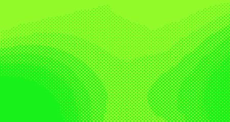 Bright green and yellow pop art retro background with halftone in comic style for sale, vector illustration eps10